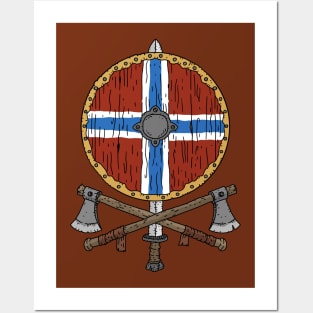 Norway, Viking axe and swords. Posters and Art